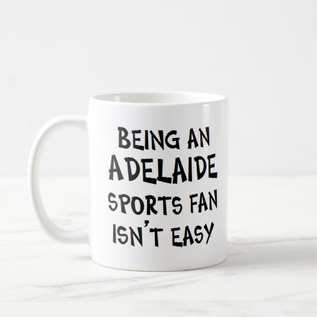 Caneca De Café torcedor esportivo de adelaide, sendo (Esquerda)