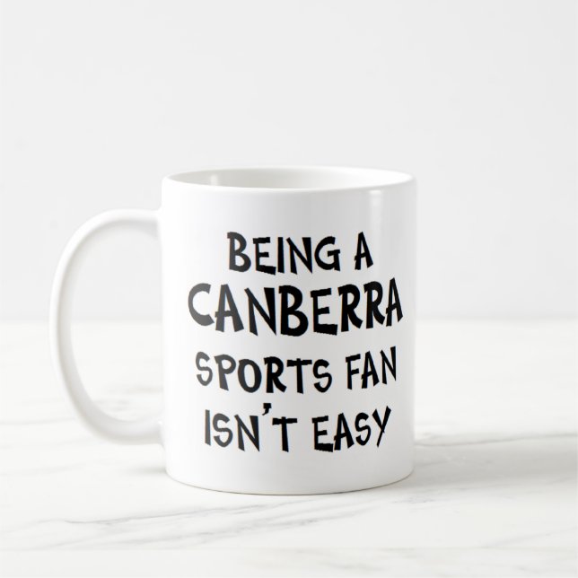 Caneca De Café torcedor esportivo de canberra, sendo (Esquerda)