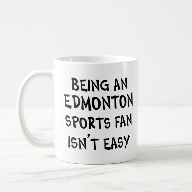Caneca De Café torcedor esportivo de edmonton, sendo (Esquerda)