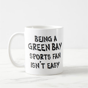 Caneca De Café torcedor esportivo de green bay, sendo