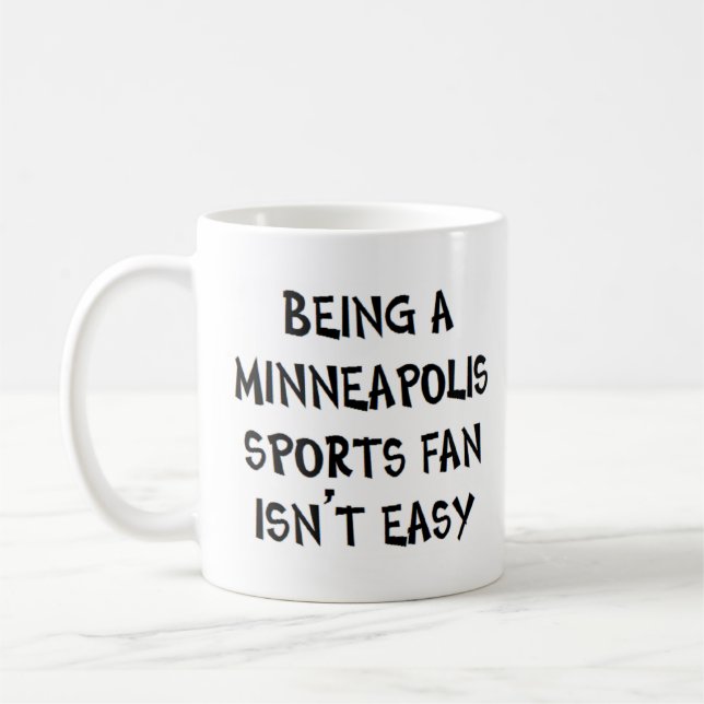 Caneca De Café torcedor esportivo de minneapolis, sendo (Esquerda)