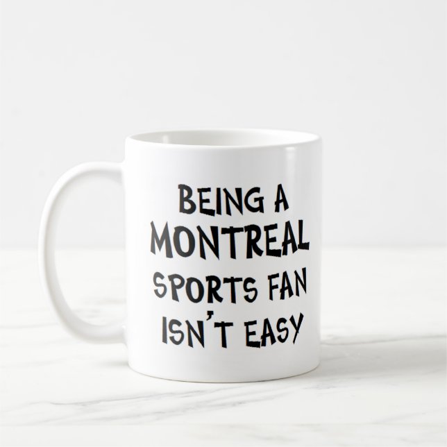 Caneca De Café torcedor esportivo de montreal, sendo (Esquerda)