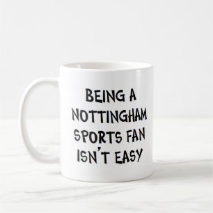 Caneca De Café torcedor esportivo de nottingham, sendo