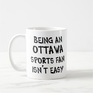 Caneca De Café torcedor esportivo de Ottawa, sendo