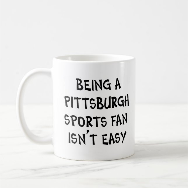 Caneca De Café torcedor esportivo de pittsburgh, sendo (Esquerda)