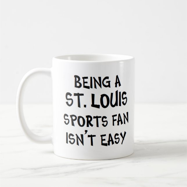 Caneca De Café torcedor esportivo de st. louis, sendo (Esquerda)