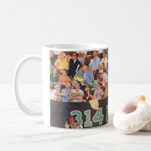 Caneca De Café Torcedores de Beisebol Esportivo Vintage Assistind