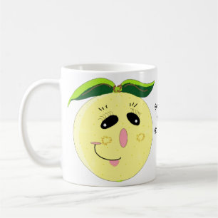 Caneca De Café Torcicolo de Toranja de Desenho Animado