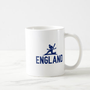 Caneca De Café Torcida de críquete da Inglaterra. Homens
