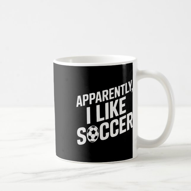 Caneca De Café Torcida de Futebol Aparentemente Eu Gosto de Jogo  (Direita)