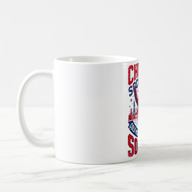 Caneca De Café Torcida de Futebol de Chicago no Inverno Aplaudind (Esquerda)