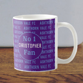 Caneca De Café Torcida de Futebol ou Adepto de Futebol Claret & A