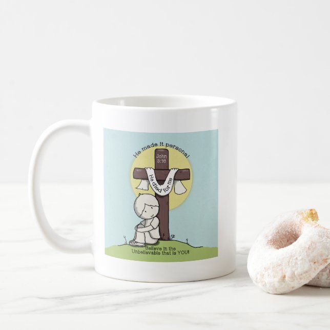 Caneca De Café Tornar pessoal (Com Donut)