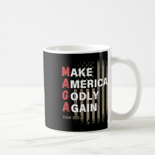Caneca De Café Torne a América Deus Novamente Salmo 33