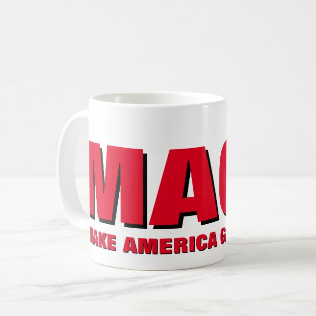 Caneca De Café Torne a América Grande novamente (Frente Esquerda)