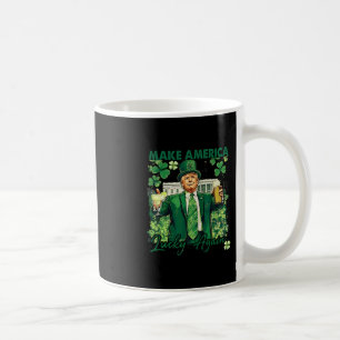 Caneca De Café Torne a América Sortuda Novamente Camiseta Engraça