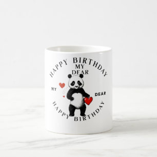 Caneca De Café "Torne-a especial: arte feliz de aniversário