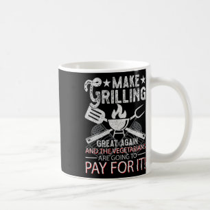 Caneca De Café Torne a Grelhagem Grande Novamente Trump Churrasco