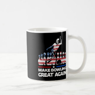 Caneca De Café Torne o Boliche Ótimo Novamente Piada Trump Bandei