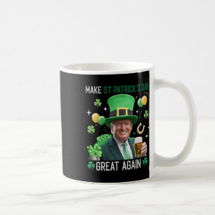 Caneca De Café Torne o Dia de São Patrício Grande Novamente Duend