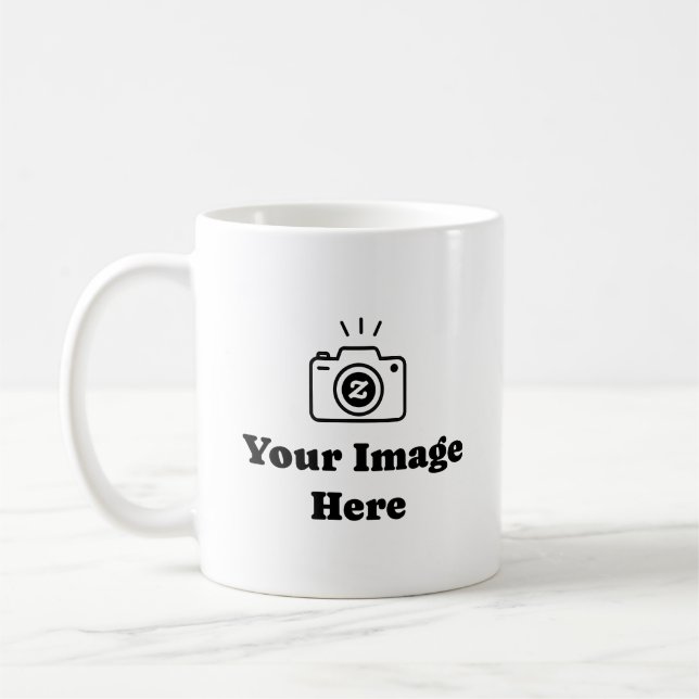 Caneca De Café Torne-o Seu Com Design de Imagem (Esquerda)