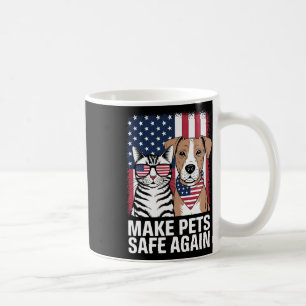 Caneca De Café Torne Os Animais Seguros Novamente Eleição 2024 De