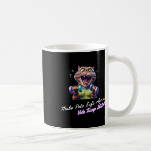 Caneca De Café Torne Os Animais Seguros Novamente Engraçados Trum