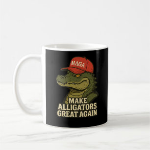 Caneca De Café Torne os Jacarés Grandes Novamente – Clássico Jaca