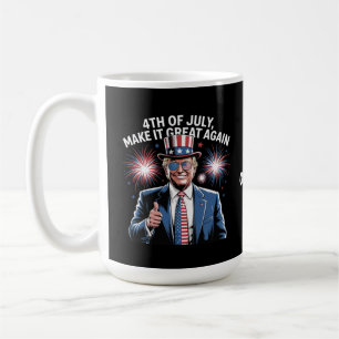 Caneca De Café Torne Patriótico o Excelente de 4 de julho