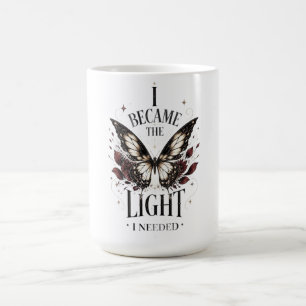 Caneca De Café Tornei-me A Luz De Que Precisava Inspiração Borbol