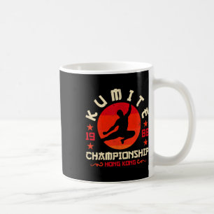 Caneca De Café Torneio de Kumite Retro Funny Viral Karate