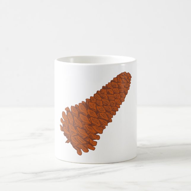 Caneca De Café Torneira de pinheiro pine cone (Centro)