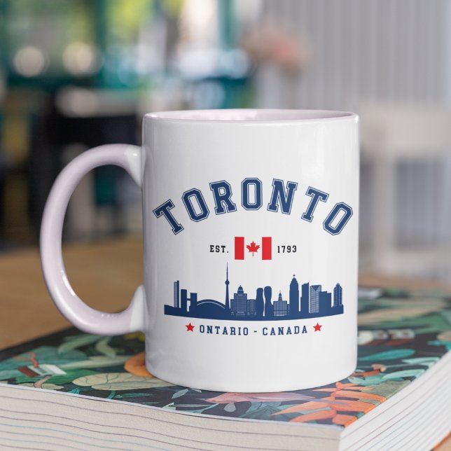 Caneca De Café Toronto Canada Skyline (Criador carregado)