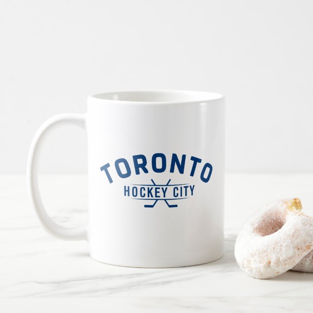 Caneca De Café Toronto Hockey City Blue Logo Mug (Com Donut)
