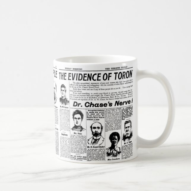 Caneca De Café Toronto pessoas Vintage (Direita)