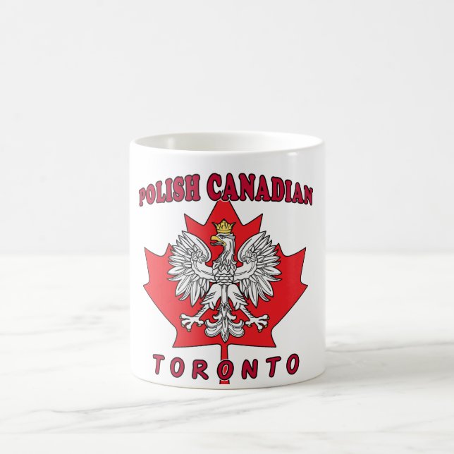 Caneca De Café Toronto Polonês Folha Canadense (Centro)