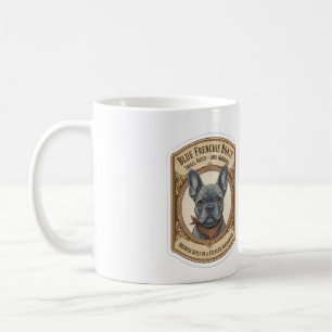 Caneca De Café Torrado Blue Frenchie Vintage Bulldog Francês Café