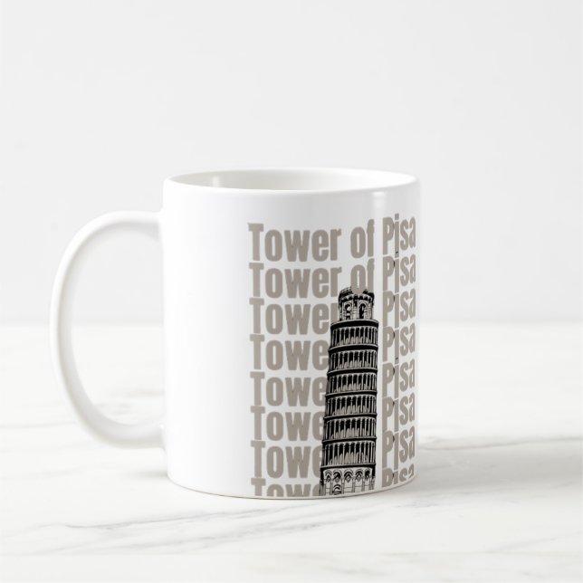Caneca De Café Torre De Pisa (Esquerda)