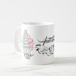 Caneca De Café Torre de Pisa Itália para Colecionadores de Lembra