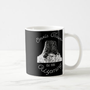 Caneca De Café Torre do Diabo Wyoming Monumento Nacional Retro Vi