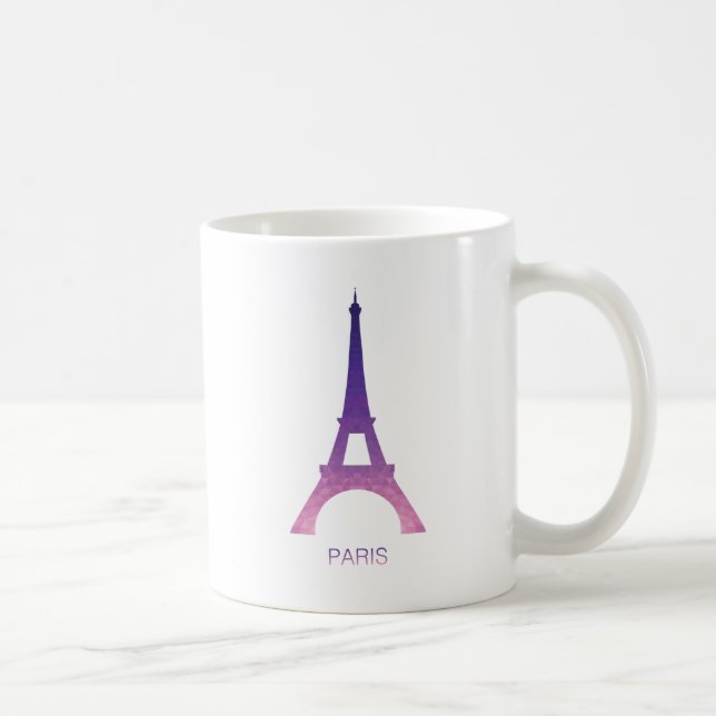 Caneca De Café Torre Eiffel abstrata (Direita)