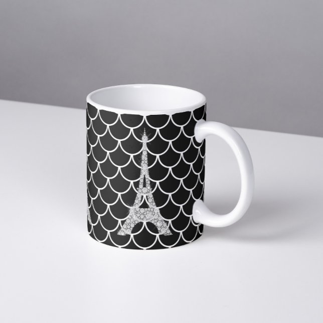 Caneca De Café Torre Eiffel Bling (Criador carregado)
