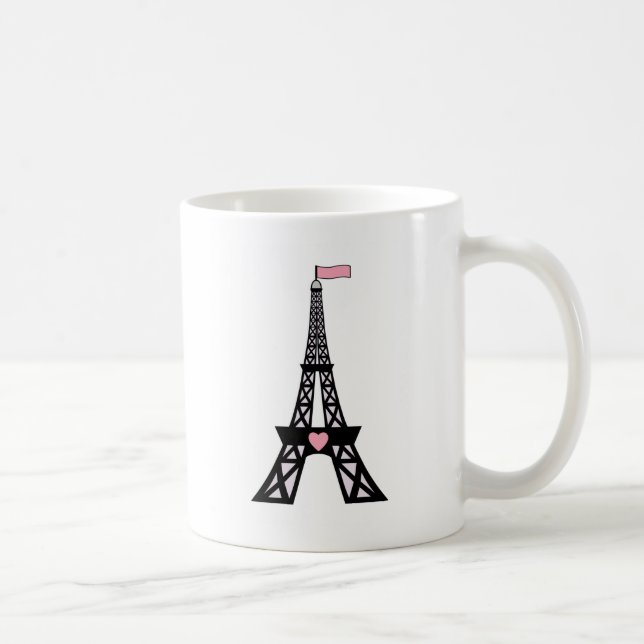 Caneca De Café Torre Eiffel bonito de Paris (Direita)