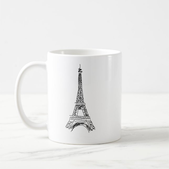 Caneca De Café Torre Eiffel Coffee Mug Francês (Esquerda)