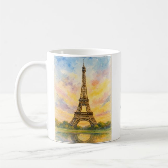 Caneca De Café Torre Eiffel de Paris (Esquerda)