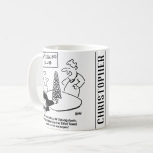 Caneca De Café Torre Eiffel do Clube de Modelagem Feita de Salsic