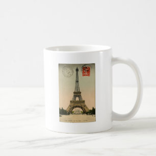 Caneca De Café Torre Eiffel do vintage