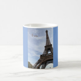 Caneca De Café Torre Eiffel, Paris, França, fotografia