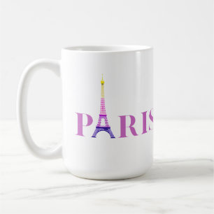 Caneca De Café Torre Eiffel-Paris-Vibrante e Colorida-