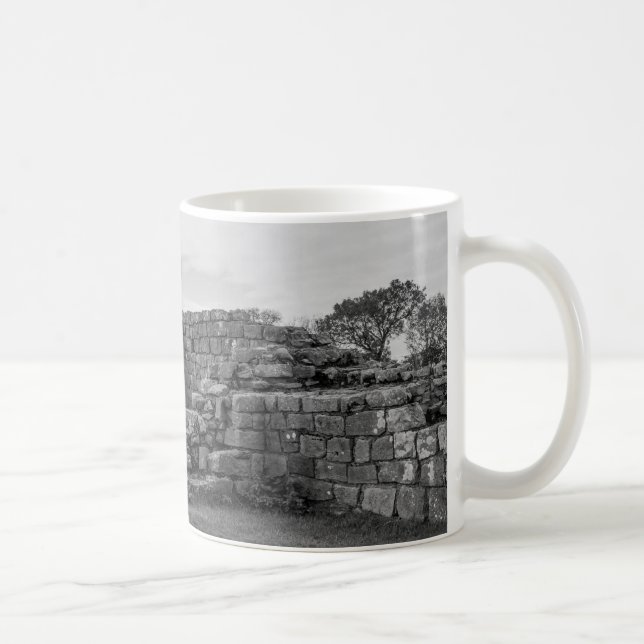 Caneca De Café Torre Preto de Carrinhos no Muro de Hadrian (Direita)